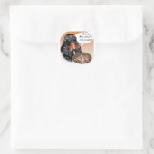 Gordon Setter Türkei Runder Aufkleber (Tasche)
