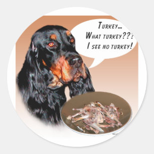 Gordon Setter Türkei Runder Aufkleber