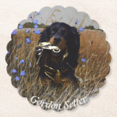 Gordon Setter Untersetzer (Vorderseite)