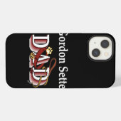 Gordon Setter Vater iPhone Hülle (Rückseite (Horizontal))