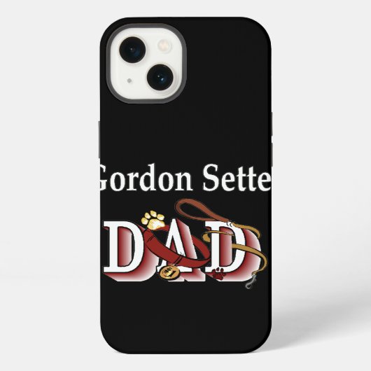 Gordon Setter Vater iPhone Hülle (Rückseite)