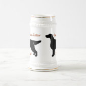 Gordon Setter Vater Keramik Stein Bierglas (Mittel)