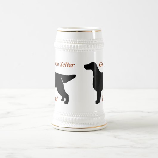 Gordon Setter Vater Keramik Stein Bierglas (Mittel)