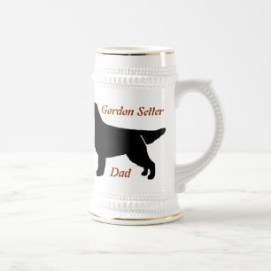 Gordon Setter Vater Keramik Stein Bierglas
