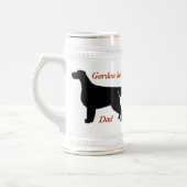 Gordon Setter Vater Keramik Stein Bierglas (Links)