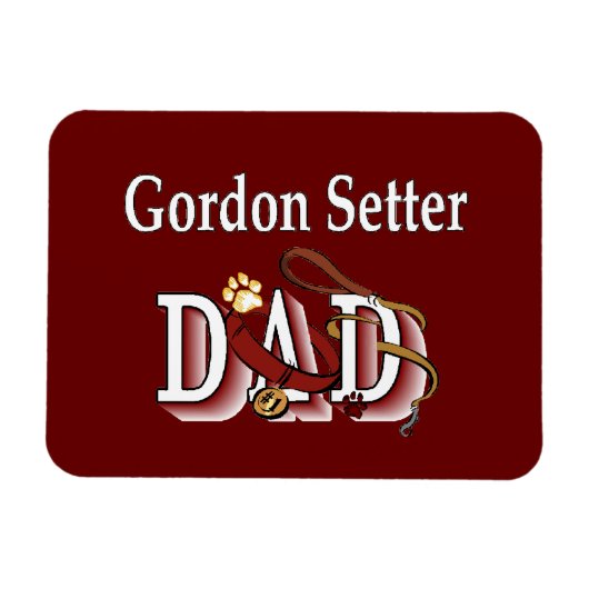 Gordon Setter Vater Magnet (Horizontal)