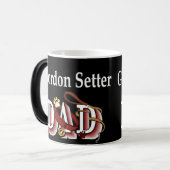 Gordon Setter Verwandlungstasse (Vorderseite Links)