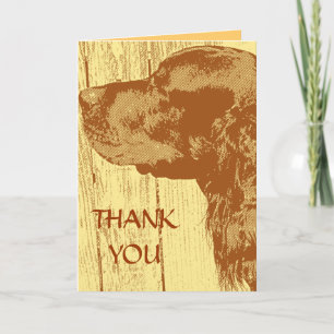 Gordon Setter Vielen Dank Note Card Dankeskarte
