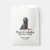 Gordon Setter Vollfarbenprägung Geschenktütchen (Vorderseite)