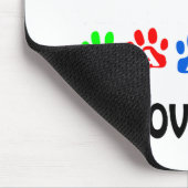 Gordon Setter Walks Design Mousepad (Ecke)