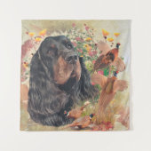 Gordon Setter Wandteppich (Vorderseite)