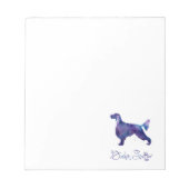 Gordon Setter Watercolor Notizblock (Vorderseite)