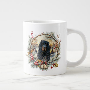 Gordon Setter Weihnachtsfreude – Saisonale Hundeku Jumbo-Tasse