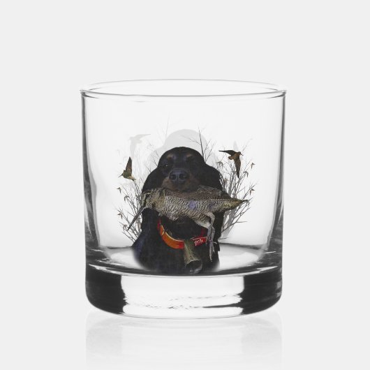 Gordon Setter Whiskyglas (Vorderseite)