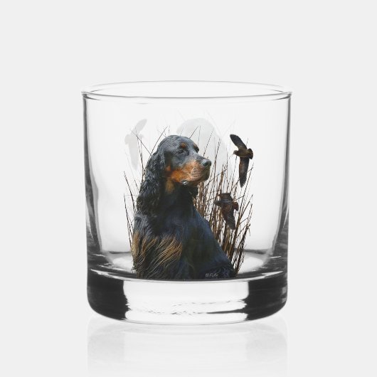 Gordon Setter Whiskyglas (Vorderseite)