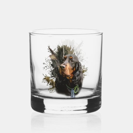 Gordon Setter Whiskyglas (Vorderseite)