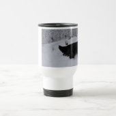 Gordon Setter White Travel Mug Reisebecher (Mittel)