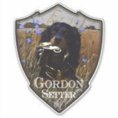 Gordon setters , Art Aufkleber (Vorderseite)
