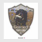 Gordon setters , Art Aufkleber (Blatt)
