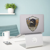 Gordon setters , Art Aufkleber (Laptop auf Schreibtisch)
