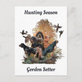 Gordon setters , Art Feiertagspostkarte (Vorderseite)