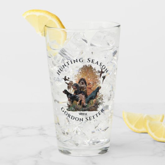 Gordon setters , Art Glas (Vorderseite Ice)