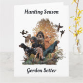 Gordon setters , Art Karte (Gelbe Blume)