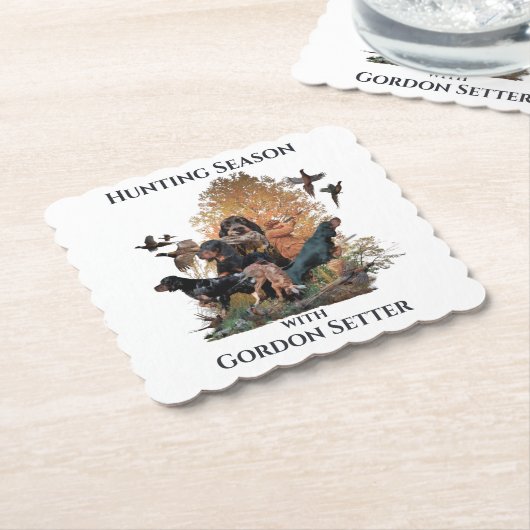 Gordon setters , Art Untersetzer (angewinkelt)