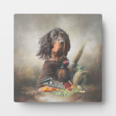 Gordon Setters , Vogelleidenschaft , Kunst Fotoplatte (Vorderseite)