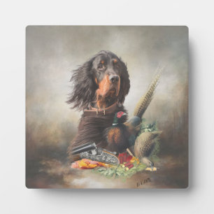 Gordon Setters , Vogelleidenschaft , Kunst Fotoplatte