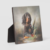 Gordon Setters , Vogelleidenschaft , Kunst Fotoplatte (Vorderseite)