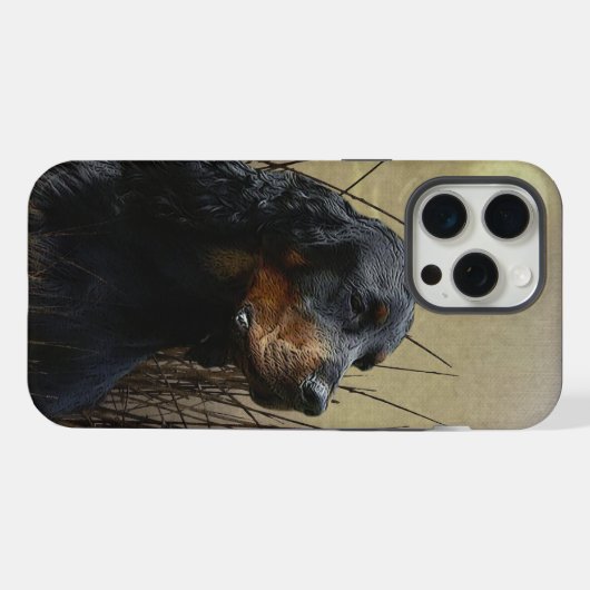 Gordon Setters , Vogelleidenschaft , Kunst iPhone Hülle (Rückseite (Horizontal))