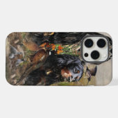 Gordon Setters , Vogelleidenschaft , Kunst iPhone Hülle (Rückseite (Horizontal))