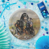 Gordon Setters , Vogelleidenschaft , Kunst Pappteller (Party)