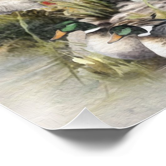 Gordon Setters , Vogelleidenschaft , Kunst Poster (Ecke)