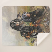 Gordon Setters , Vogelleidenschaft , Kunst Sherpadecke (Vorderseite (Horizontal))