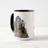 Gordon Setters , Vogelleidenschaft , Kunst Tasse (Vorderseite Links)