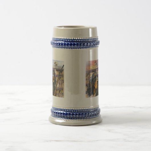 Gordon-Setzer auf Geschenken einer Jagd Bierglas (Mittel)