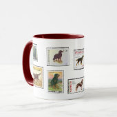 Gordon-Setzer-Briefmarken der WeltKeramik-Tasse Tasse (Vorderseite Links)