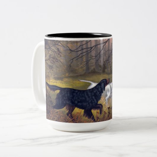 Gordon-Setzer im Punkt Zweifarbige Tasse (Vorderseite Links)