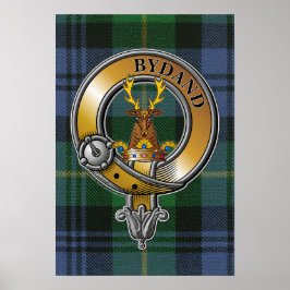 Gordon Tartan & Abzeichen Poster