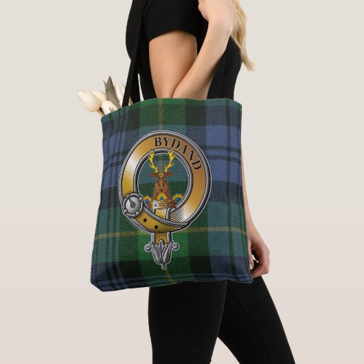 Gordon Tartan & Abzeichen Tasche (Von Nahem)
