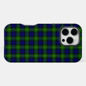 Gordon-Tartan blau-grün kariert iPhone Hülle (Rückseite (Horizontal))
