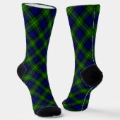 Gordon tartan blue green plaid socken (Gewinkelt)