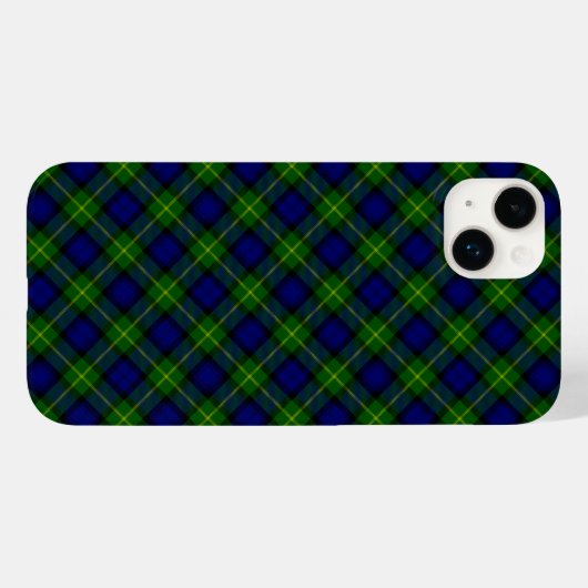Gordon tartan blue kariert Case-Mate iPhone hülle (Rückseite (Horizontal))
