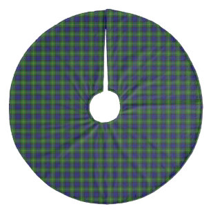 Gordon tartan blue kariert fleece weihnachtsbaumdecke
