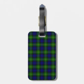 Gordon tartan blue kariert gepäckanhänger (Rückseite vertikal)