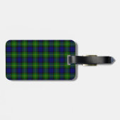 Gordon tartan blue kariert gepäckanhänger (Rückseite horizontal)