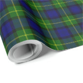 Gordon tartan blue kariert geschenkpapier (Rolleneckpunkt)