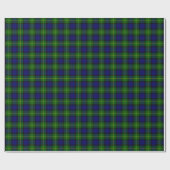 Gordon tartan blue kariert geschenkpapier (Flach)
